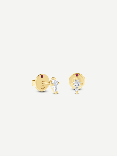 Diamond Earrings – Yellow Gold