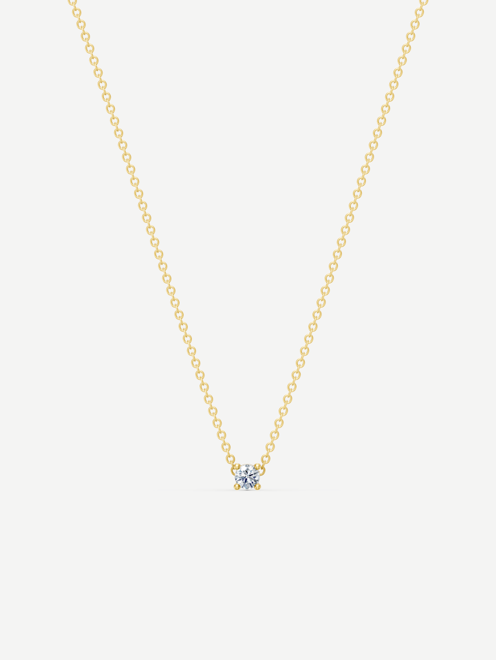 Yellow Gold Diamond Pendant from 0.10 ct | MARRY ME by Ribas