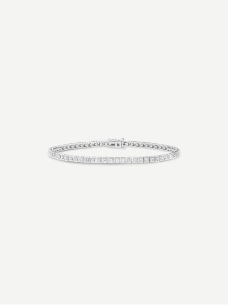 White Diamond Tennis Bracelet – White Gold