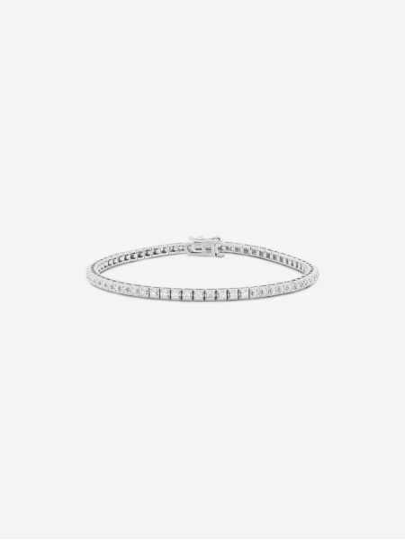 White Diamond Tennis Bracelet – White Gold