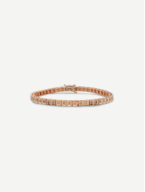 Rose Gold Cognac Diamond Tennis Bracelet from 1.28 ct