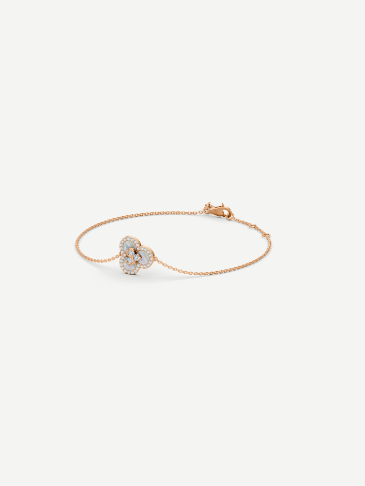 Triad White Mother-of-Pearl and Diamond Bracelet | MARRY ME
