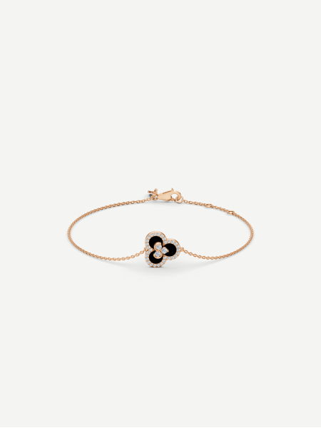 Triad Black Onyx and Diamond Bracelet