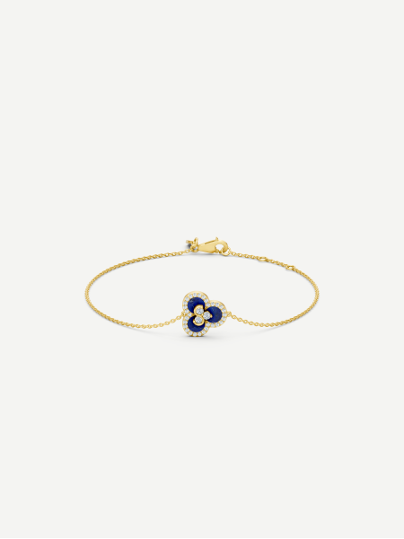 Triad Lapis Lazuli and Diamond Bracelet