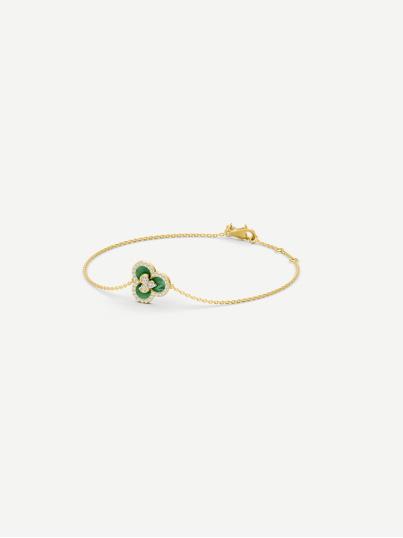 Triad Chrysoprase and Diamond Bracelet