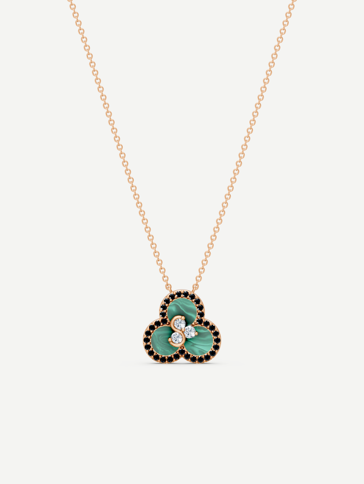 Triad Malachite and Diamond Pendant | MARRY ME by Ribas