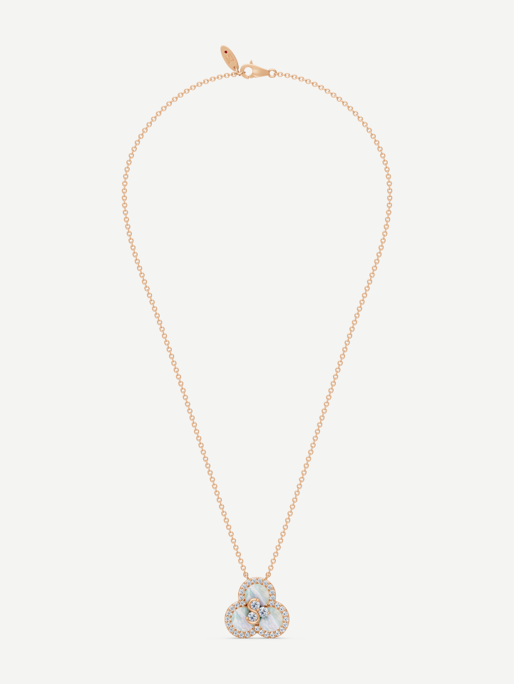 Triad White Mother-of-Pearl and Diamond Pendant | MARRY ME