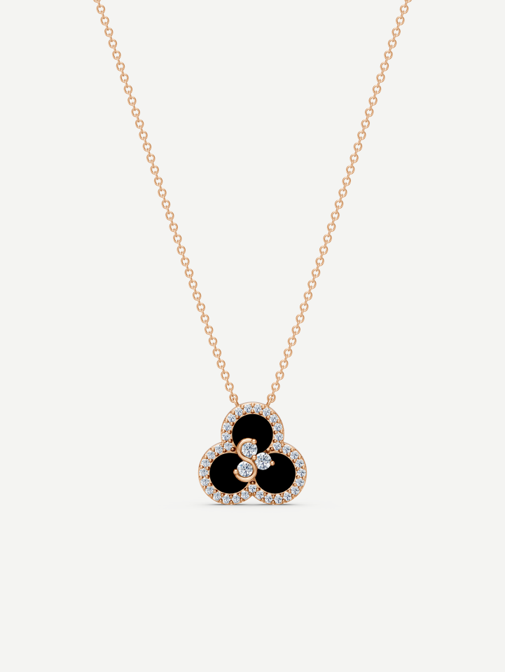 Triad Black Onyx and Diamond Pendant | MARRY ME by Ribas