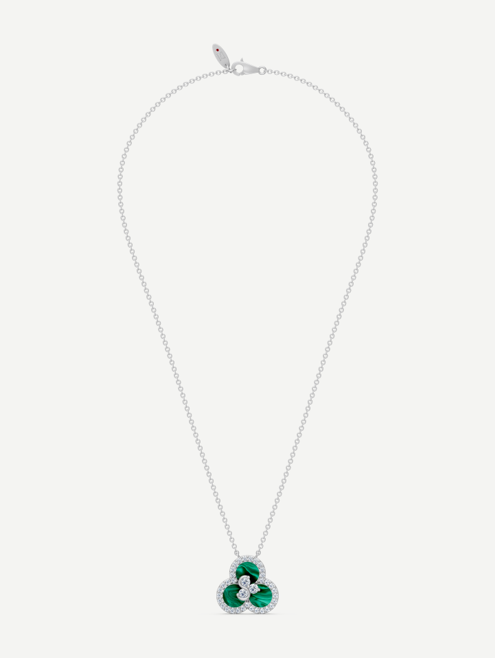 Triad Malachite and Diamond Pendant | MARRY ME by Ribas