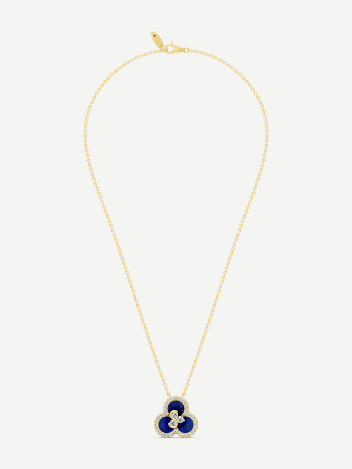 Triad Lapis Lazuli and Diamond Pendant | MARRY ME by Ribas