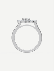 Triad White Mother-of-Pearl and Diamond Ring | MARRY ME