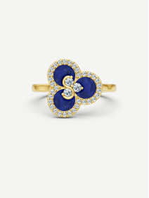 Triad Lapis Lazuli and Diamond Ring | MARRY ME by Ribas
