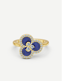 Triad Lapis Lazuli and Diamond Ring | MARRY ME by Ribas