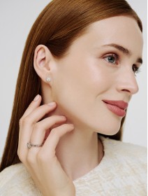 Geltono aukso auskarai su deimantais 1,28 ct | MARRY ME