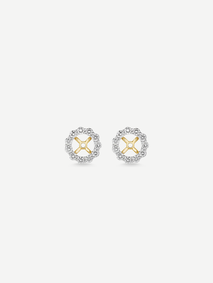 Yellow Gold Diamond Ear Jackets from 0.65 ct | MARRY ME