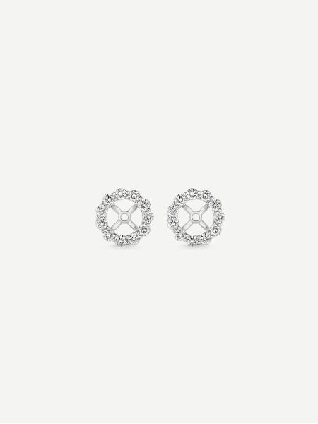 Diamond Ear Jackets – White Gold