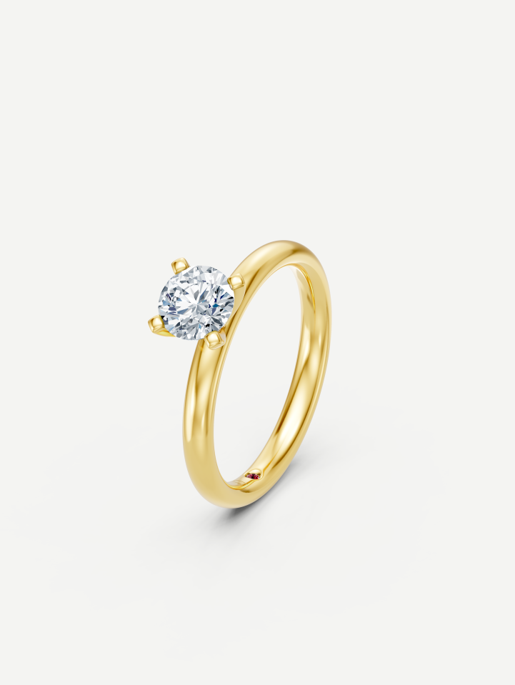 Yellow Gold Diamond Ring MOT073363 from 0.70 ct | MARRY ME