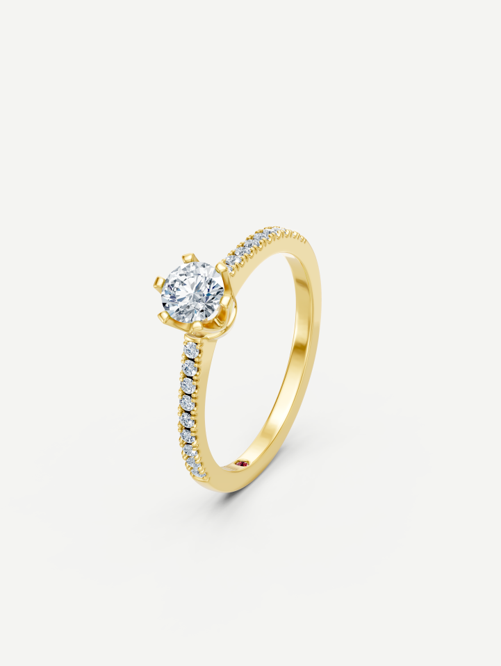 Yellow Gold Diamond Ring from 0.53 ct | MARRY ME by Ribas