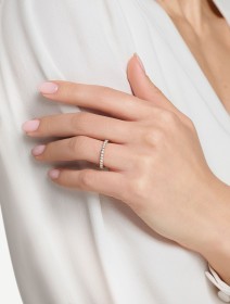 Yellow Gold Diamond Ring MOT053365 from 0.30 ct | MARRY ME