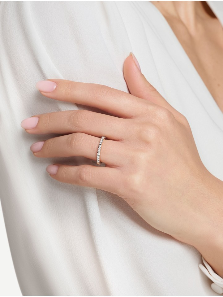 Geltono aukso žiedas su deimantais nuo 0,30 ct | MARRY ME