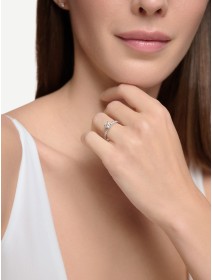 Balto aukso žiedas su deimantais nuo 0,37 ct | MARRY ME
