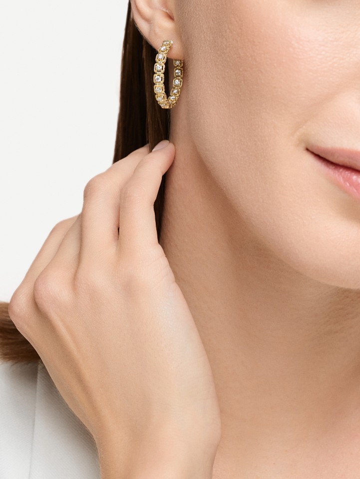 Yellow Gold Diamond Earrings MOT095495 from 1.20 ct