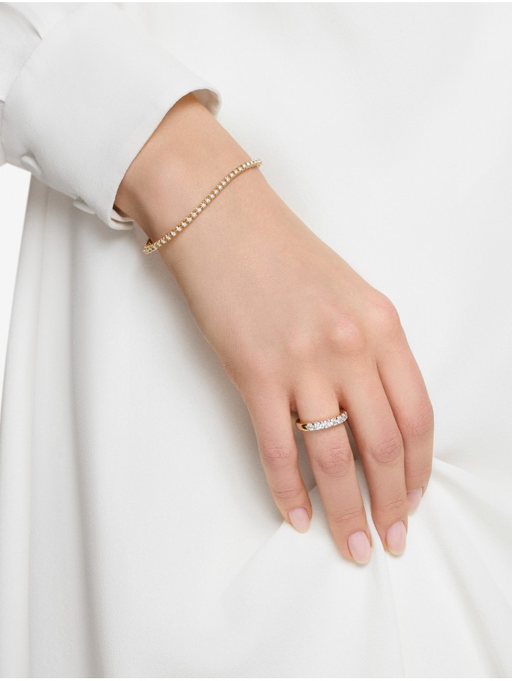 Geltono aukso žiedas su deimantais nuo 0,69 ct | MARRY ME