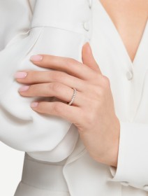 Geltono aukso žiedas su deimantais nuo 0,80 ct | MARRY ME