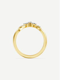 Yellow Gold Diamond Ring 0.32 ct | MARRY ME by Ribas