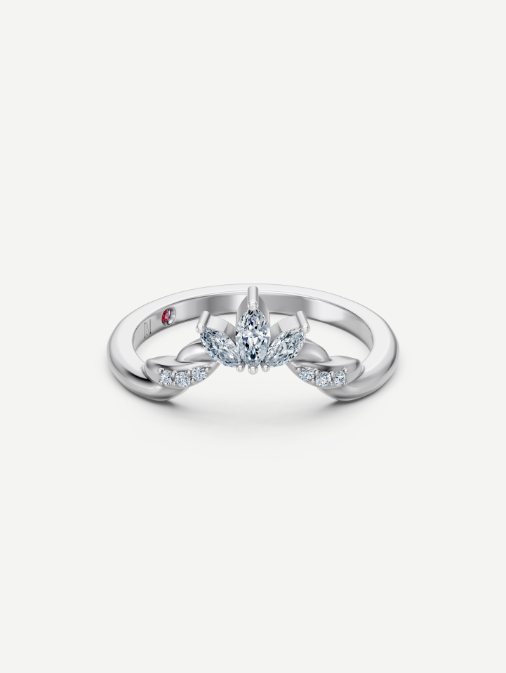 White Gold Diamond Ring 0.32 ct | MARRY ME by Ribas