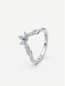 White Gold Diamond Ring 0.32 ct | MARRY ME by Ribas