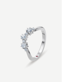 White Gold Diamond Ring 0.37 ct | MARRY ME by Ribas