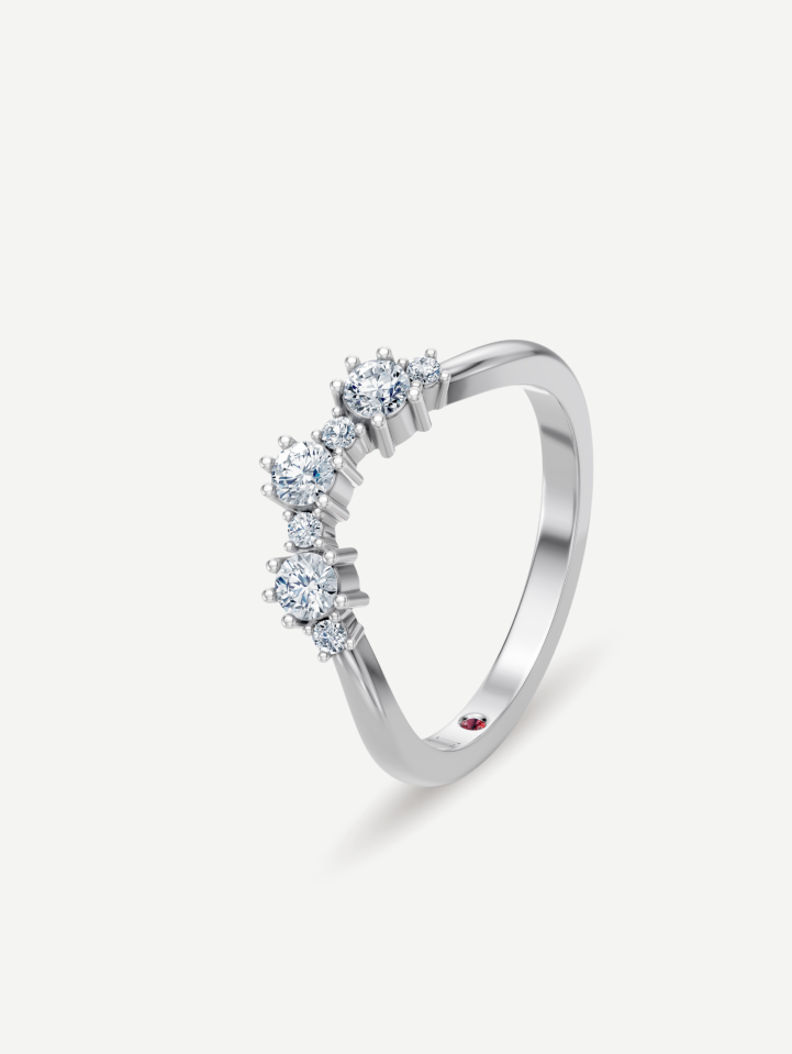 White Gold Diamond Ring 0.37 ct | MARRY ME by Ribas