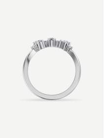 Balto aukso žiedas su deimantais 0,37 ct | MARRY ME by Ribas