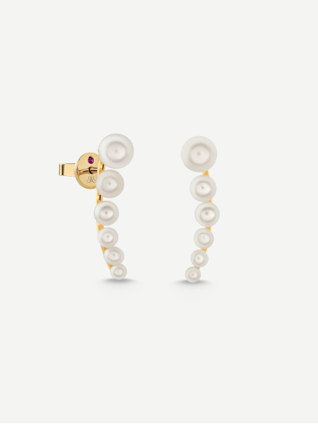 Pearl Earrings – Yellow Gold