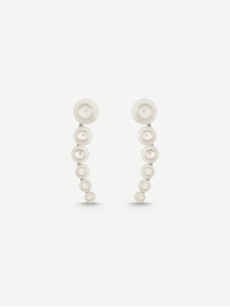 Pearl Earrings – White Gold