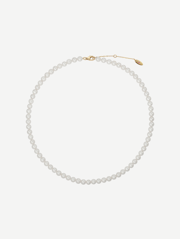 Yellow Gold Pearl Necklace | MARRY ME by Ribas