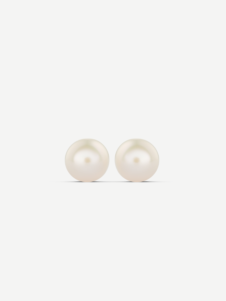 White Gold Pearl Earrings MOT181693 | MARRY ME by Ribas