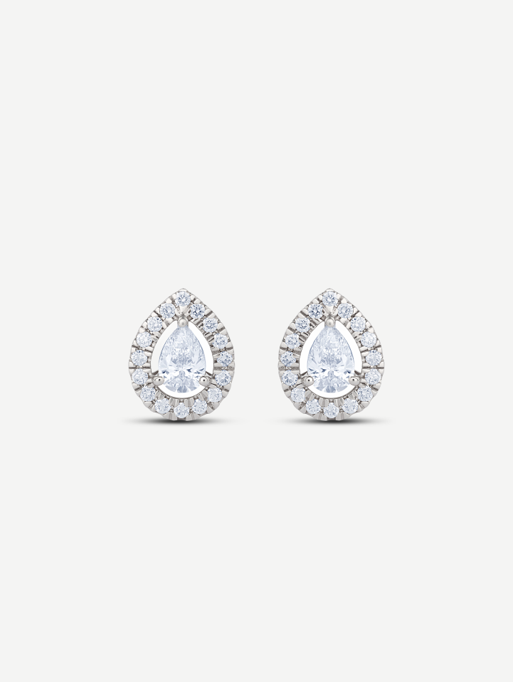 White Gold Diamond Earrings 0.97 ct | MARRY ME by Ribas