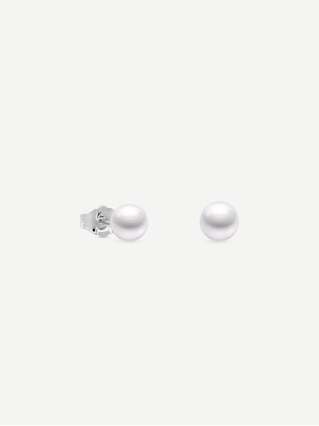 Freshwater Pearl Earrings – White Gold