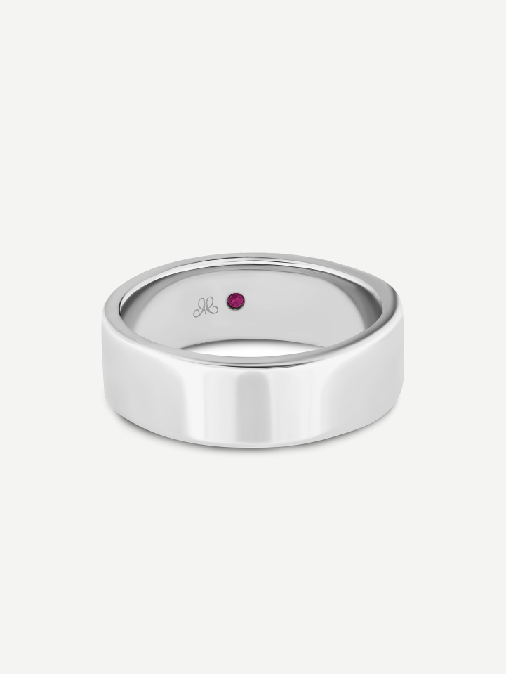 Vestuvinis balto aukso žiedas | MARRY ME by Ribas