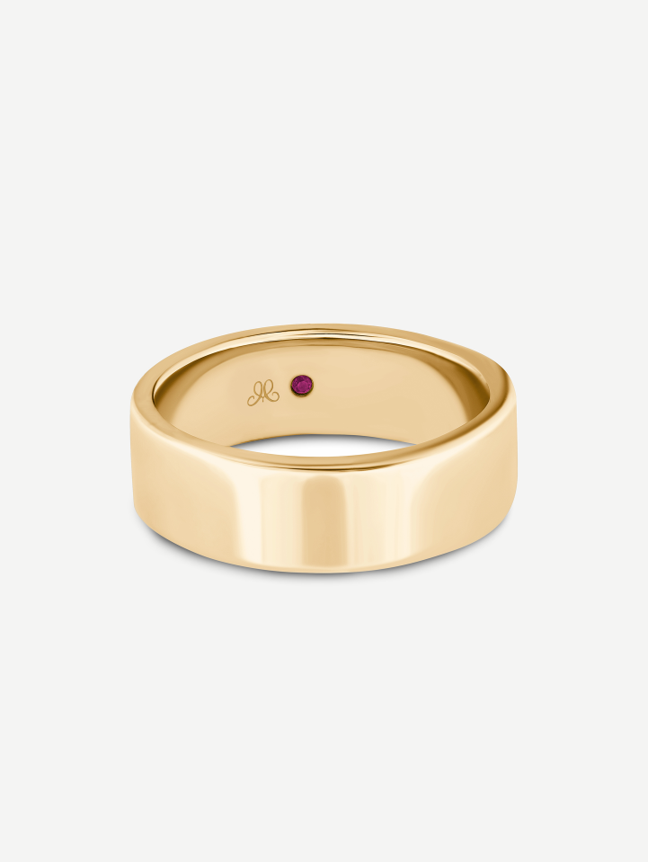 Vestuvinis geltono aukso žiedas | MARRY ME by Ribas