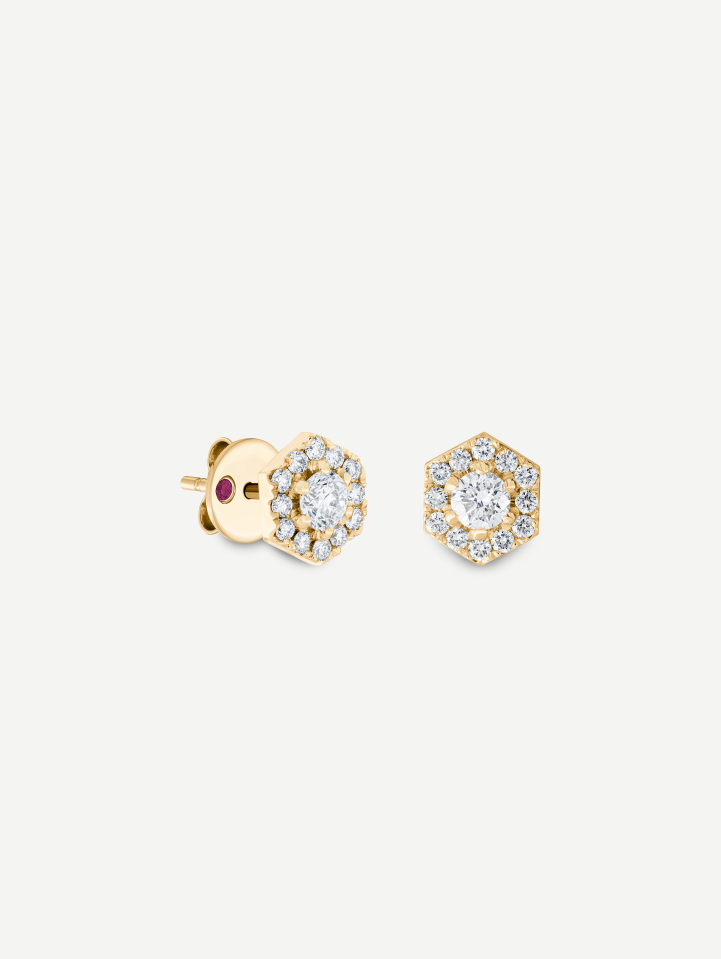 Signature Yellow Gold Diamond Earrings from 0.67 ct