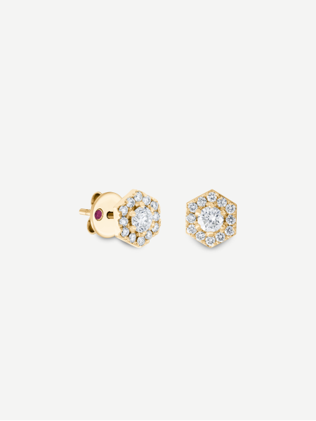 Signature Diamond Earrings – Yellow Gold