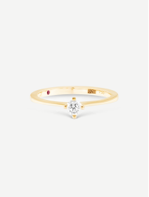 Yellow Gold Diamond Ring 0.20 ct | MARRY ME by Ribas