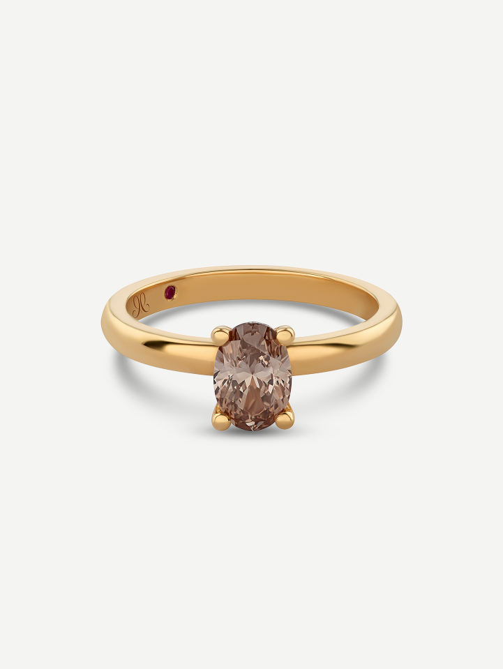 Yellow Gold Diamond Ring 0.78 ct | MARRY ME by Ribas