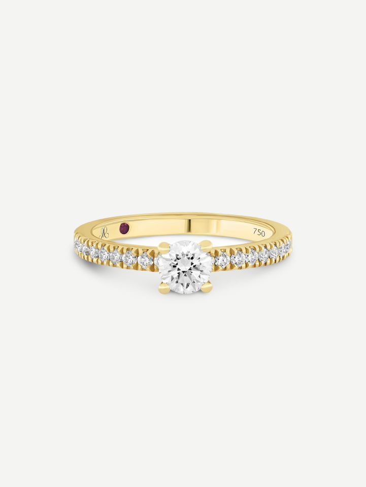 Yellow Gold Diamond Ring MOT122443 from 0.71 ct | MARRY ME
