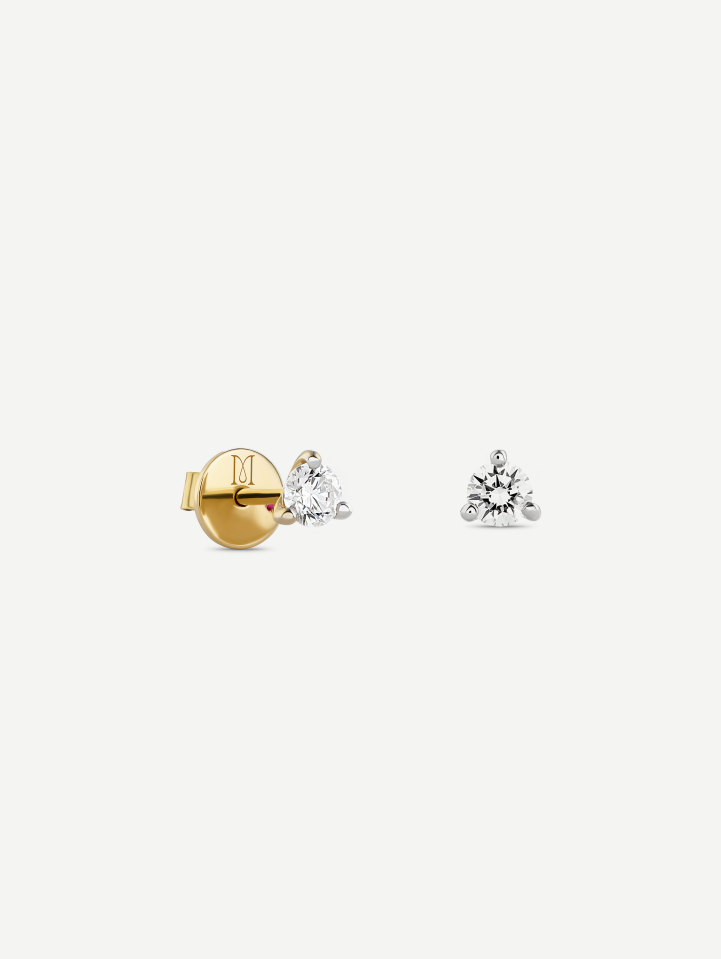 Yellow Gold Diamond Earrings 0.50 ct | MARRY ME by Ribas