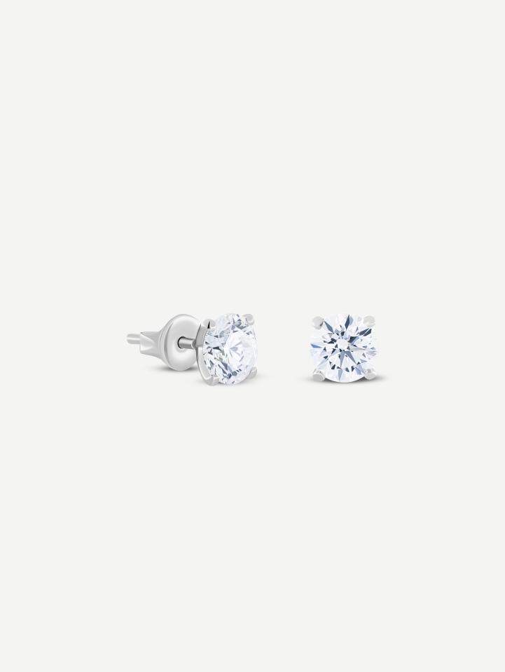 Balto aukso auskarai su deimantais 2,01 ct | MARRY ME
