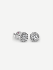 White Gold Diamond Earrings MOT051927 from 0.59 ct